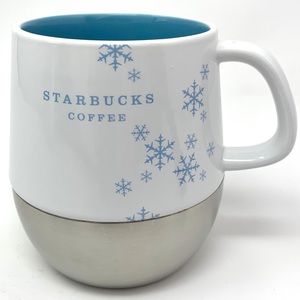 Starbucks 2007 Blue Winter Snowflake Mug
